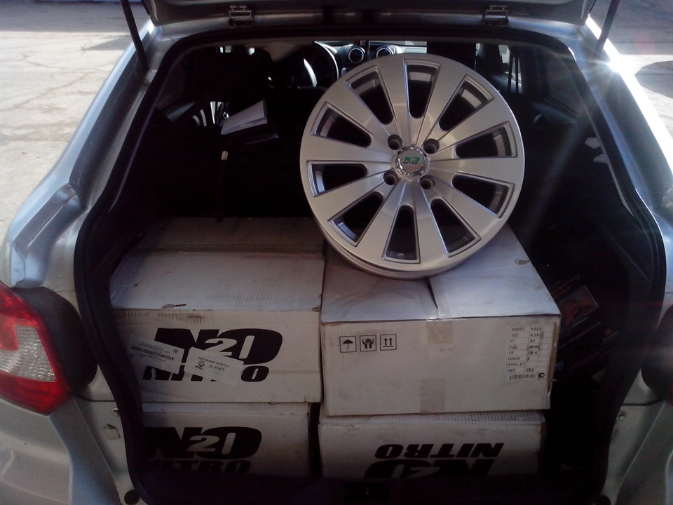 КИТ привез диски! — Lada Гранта Лифтбек (1G), 1,6 л, 2015 года ...