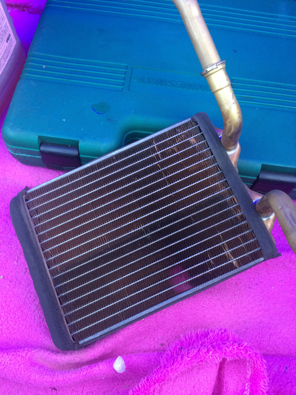 Замена печного радиатора — Toyota Mark II (90), 2,5 л, 1994 года ...