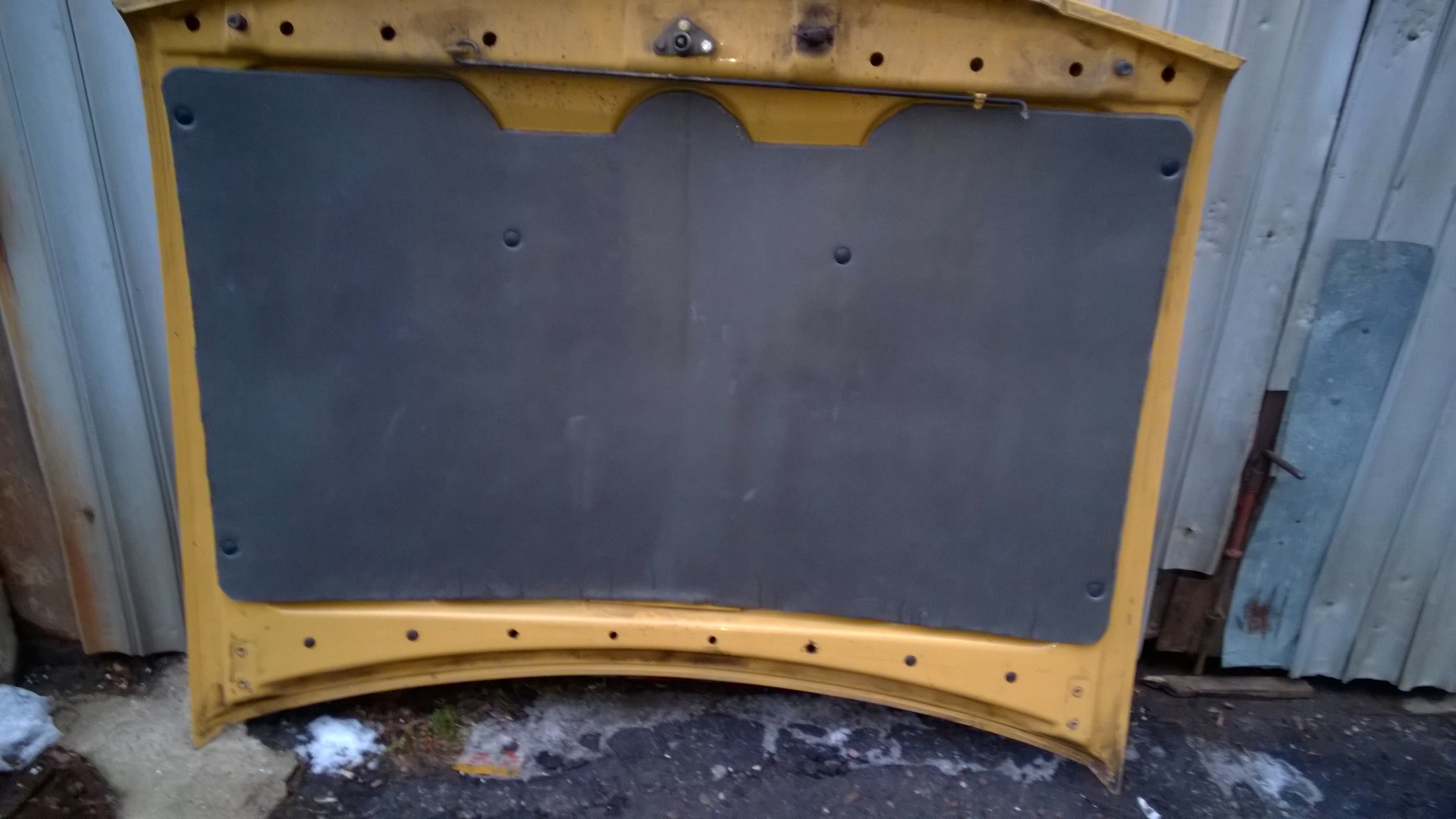 самодельная шумоизоляция капота — Land Rover Discovery I, 2,5 л, 1997 ...