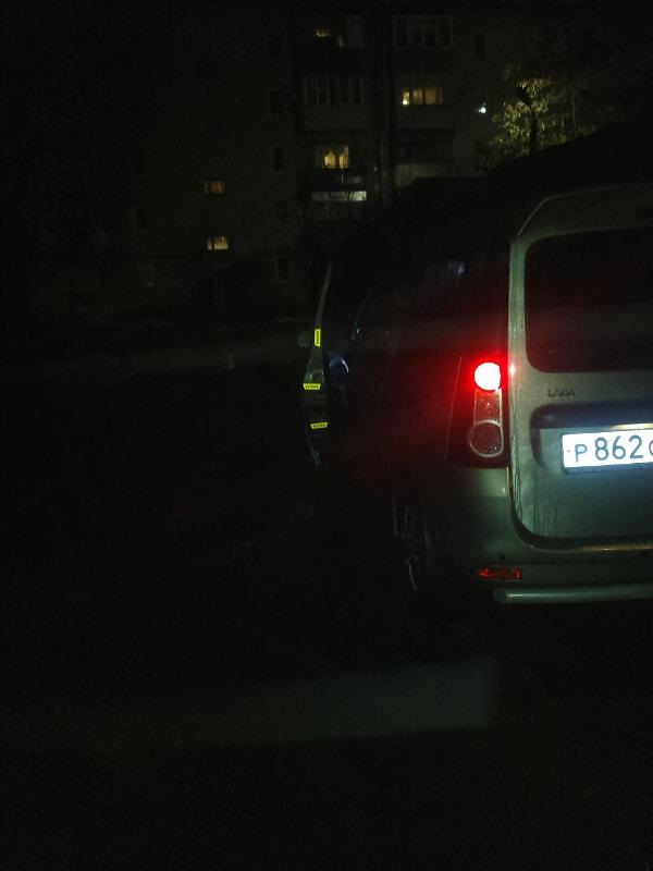 Новый свет в салоне в темноте и работа светоотражающих наклеек — Lada ...