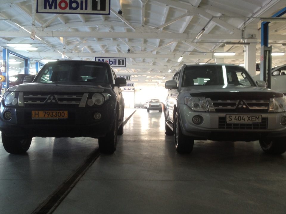 здесь видна разница со стоковым авто — Mitsubishi Pajero (4G). Запчасти на фото: LS404