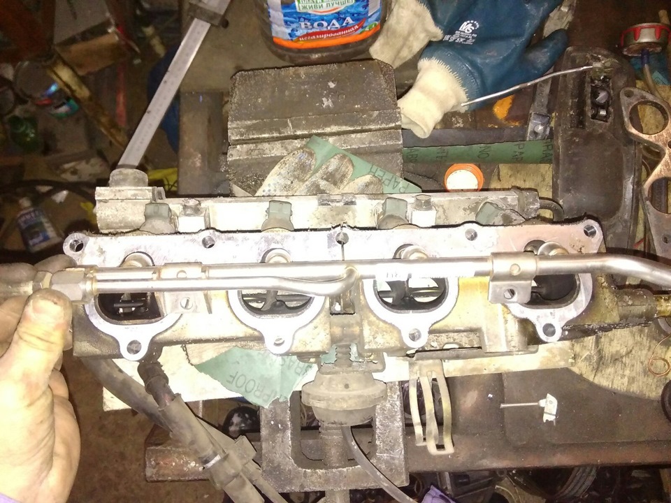 Продолжение обзора 4ХЕ1. промежуточный дроссельный узел. — LADA 21099 ...