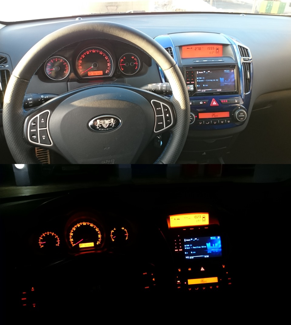 Пересвет kia ceed jd