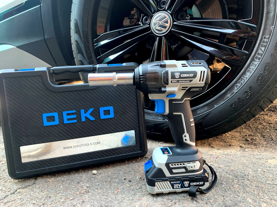 Сокращаем время «PIT STOP», бесщеточный гайковерт DEKO DKIS20 ...