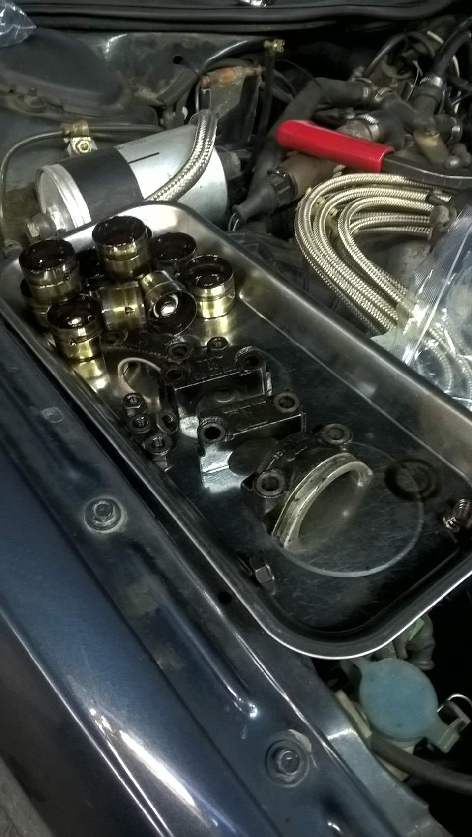 Замена компенсаторов и маслосъемных колпачков — Audi 200 (C3), 2,2 л ...