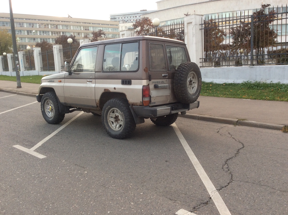 вид с новыми пружинами — Toyota Land Cruiser Prado 70-series