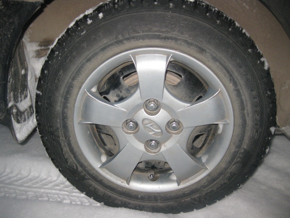 Замена летней резины на зимнюю =) — Hyundai Accent (2G), 1,6 л, 2008 ...
