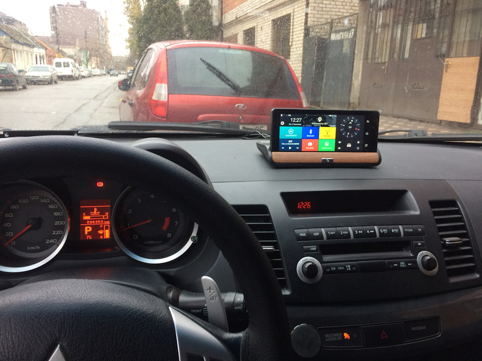 Регистратор планшет с Алиэкспрес — Mitsubishi Lancer X, 2 л, 2008 года ...