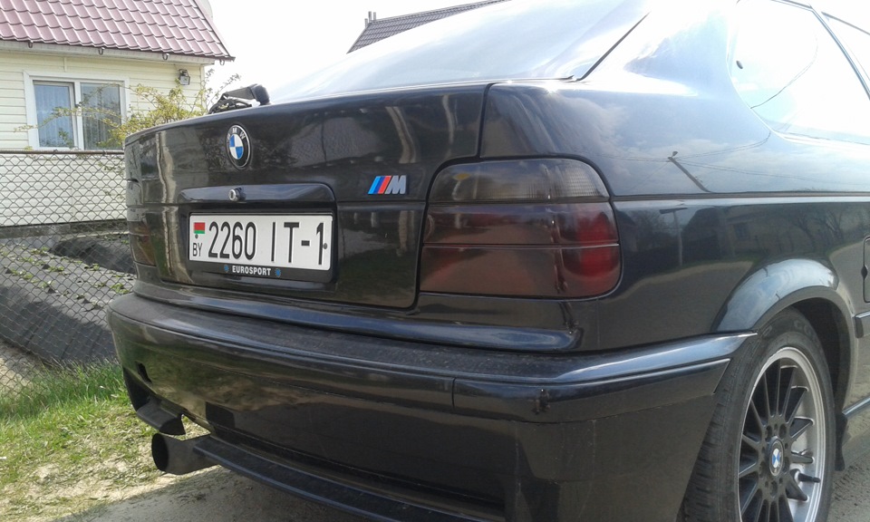 затонировал задние фонари — BMW 3 series (E36/5), 1,9 л., 2000 года ...