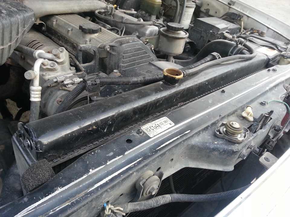 Бачок радиатора из латуни + промывка лимонной кислотой. — Toyota Land ...