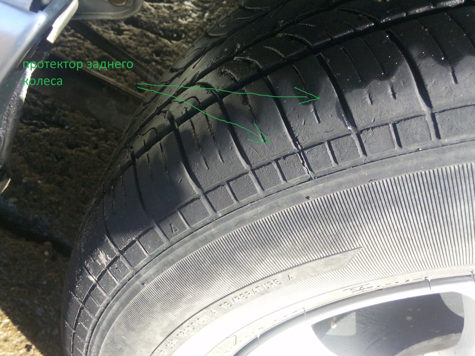 Износ внешнего рисунка протектора передних колес ! — Toyota Lite Ace ...