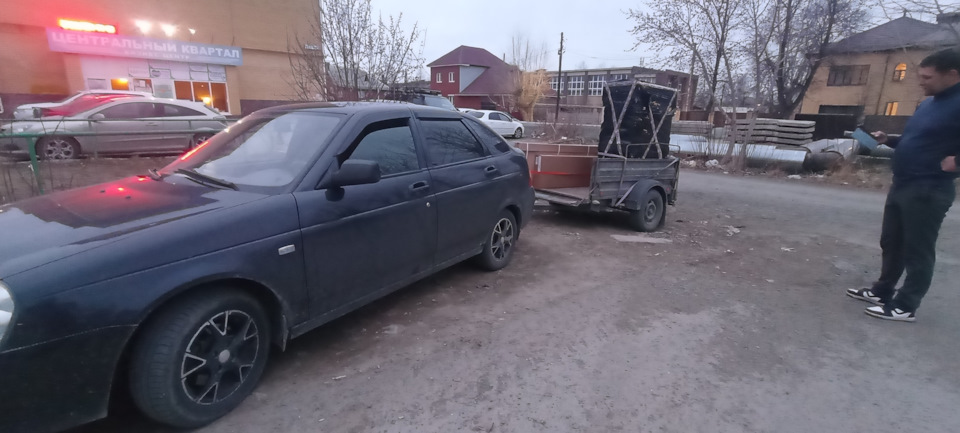 Фаркоп Лада Приора — Lada Приора хэтчбек, 1,5 л, 2008 года | своими ...