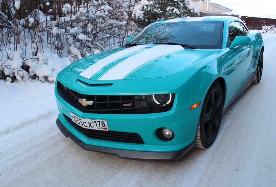 chevrolet camaro бирюзовая