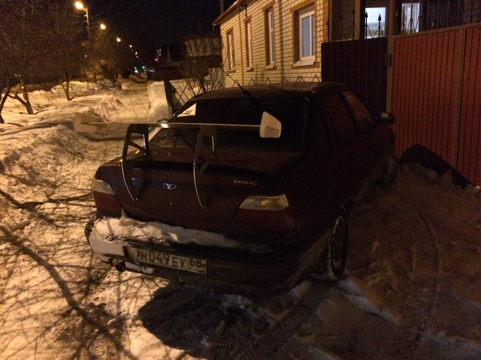 Самодельный спойлер — Daewoo Nexia, 1,6 л., 2007 года | стайлинг | DRIVE2