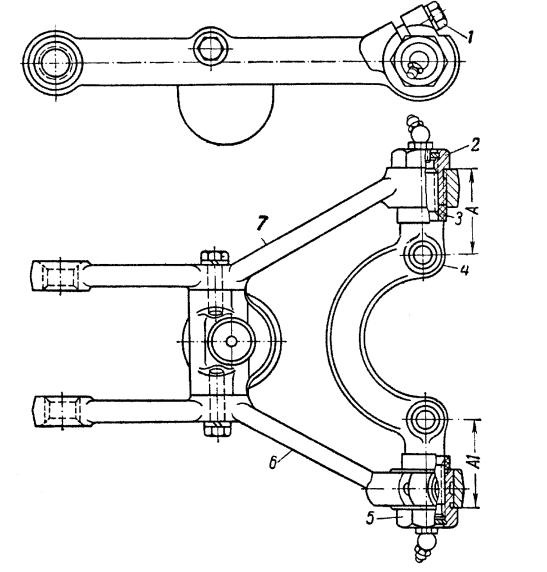 Чертеж передней подвески