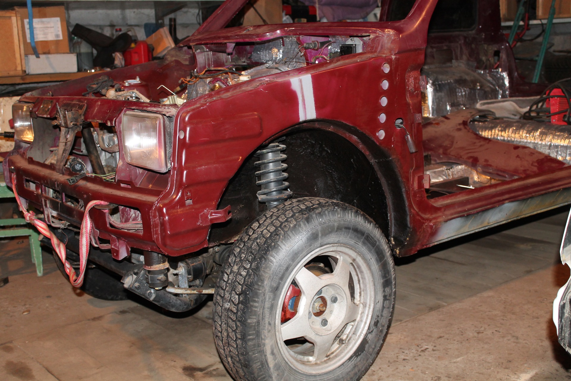 Лифт, фигура вторая, передок, установка — Lada Ока 11113, 0,7 л, 2003 ...