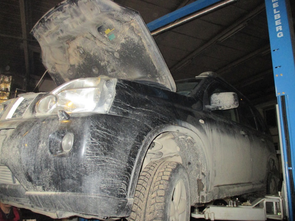 Nissan X-Trail 2010 г. Удаление катализатора дизельного двигателя ...