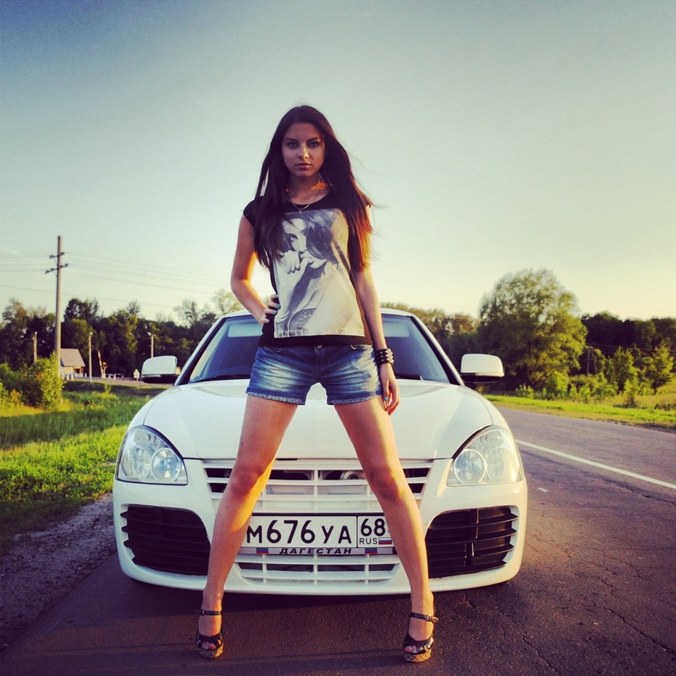 Девушка+природа+676 — Lada Приора седан, 1,6 л, 2012 года | фотография |  DRIVE2