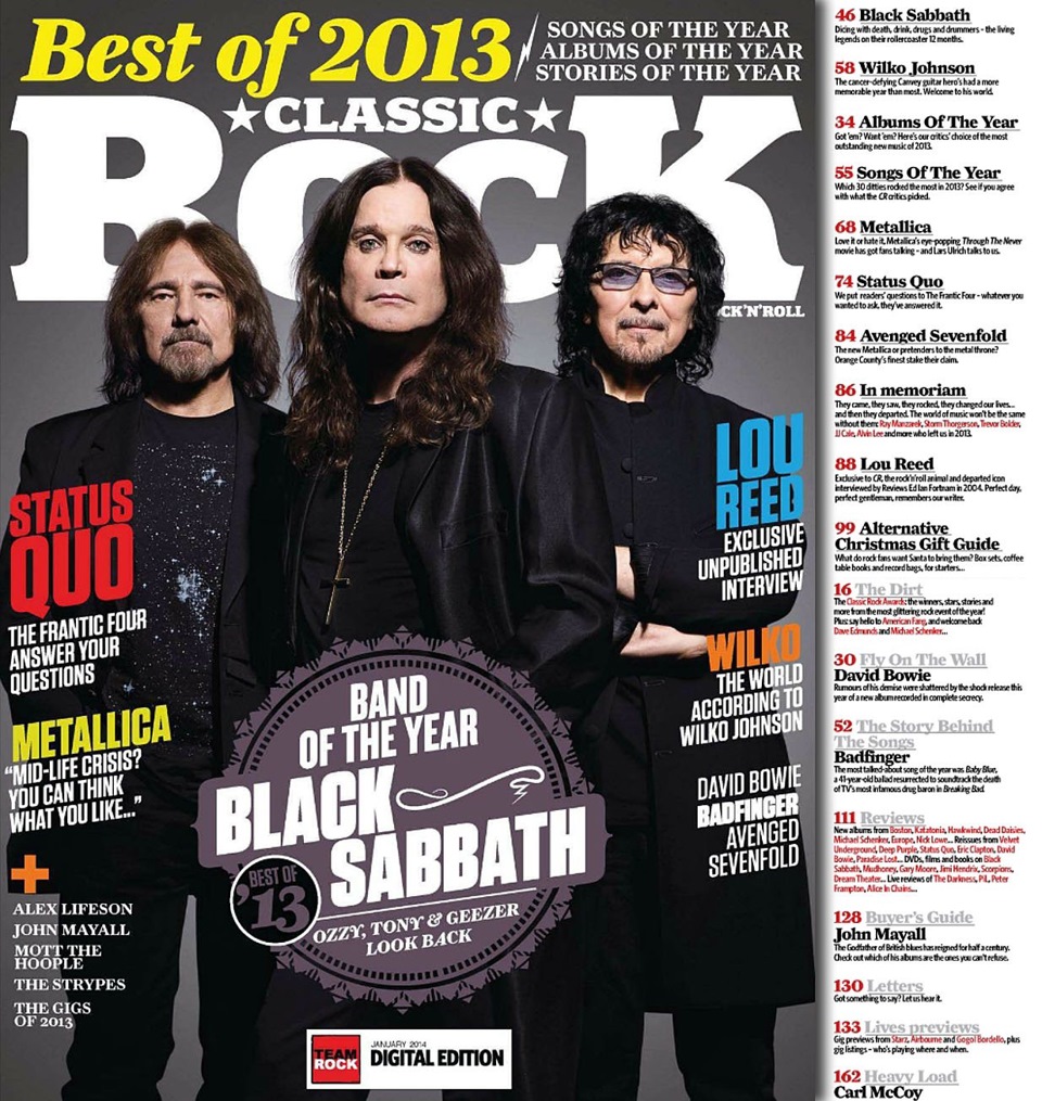 Зарубежный классик рок. Black Sabbath Оззи. Classic Rock Magazine Black Sabbath. Black Sabbath Ozzy 2013. Рок обложки Black Sabbath.