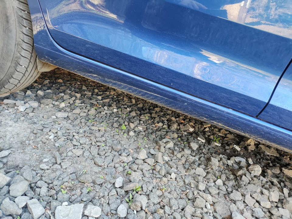 Замял порог — Skoda Rapid (1G), 1,6 л, 2018 года | другое | DRIVE2