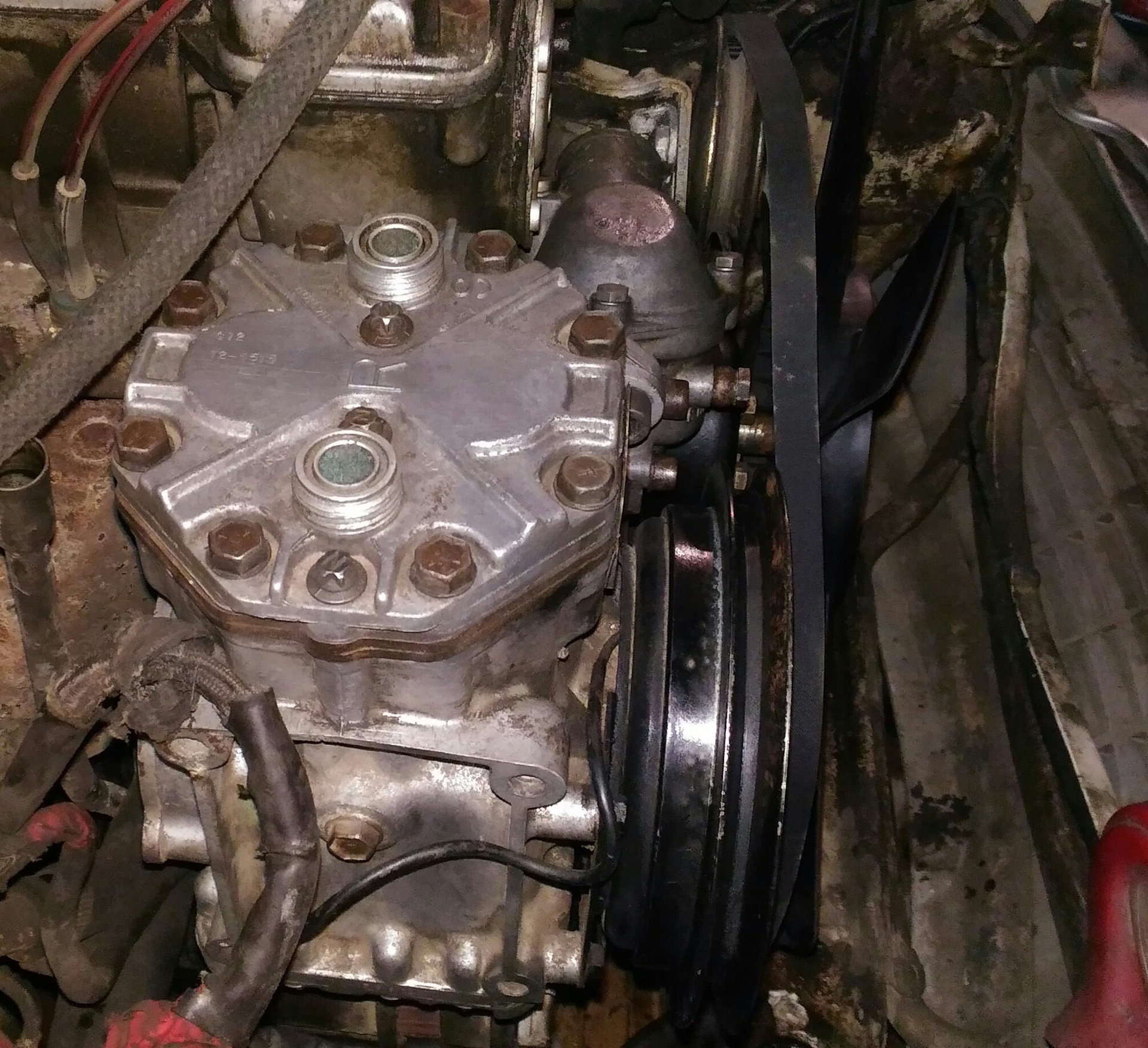 Кондей. Часть 3. Примерка компрессора — Mercedes-Benz S-Class (W126), 5 ...