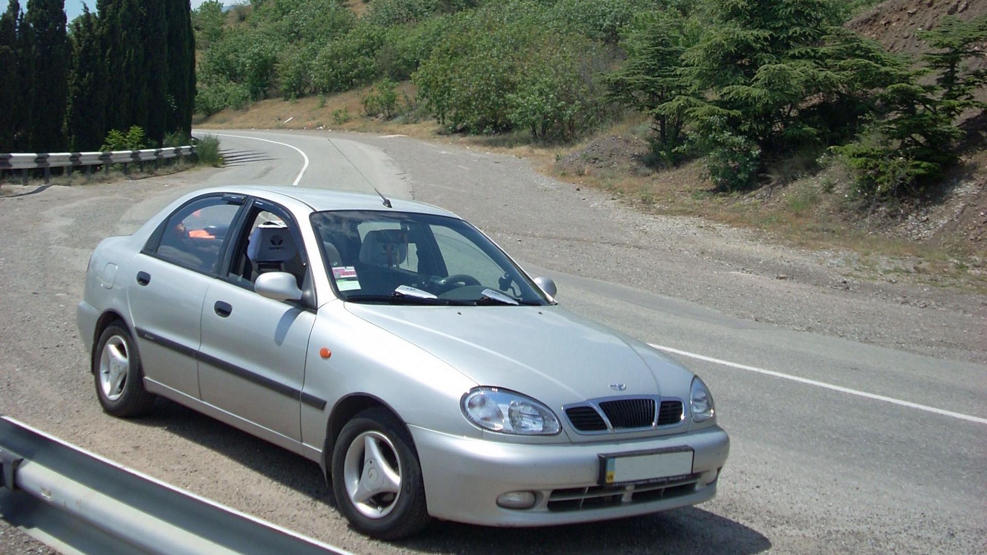 Daewoo lanos такси белый