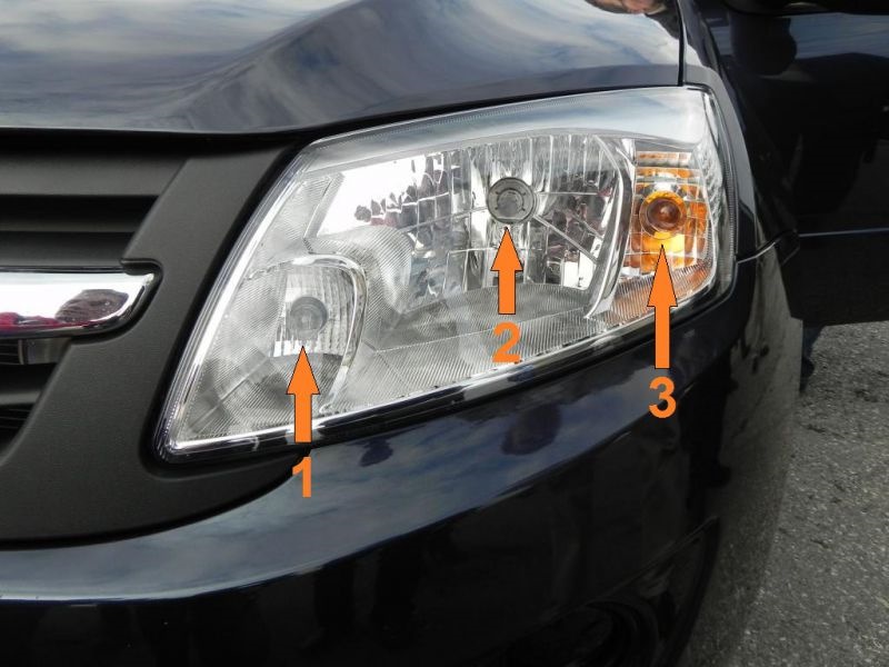 Лампы головного света "Лада Гранта" — Lada Гранта (1G), 1,6 л, 2015 ...