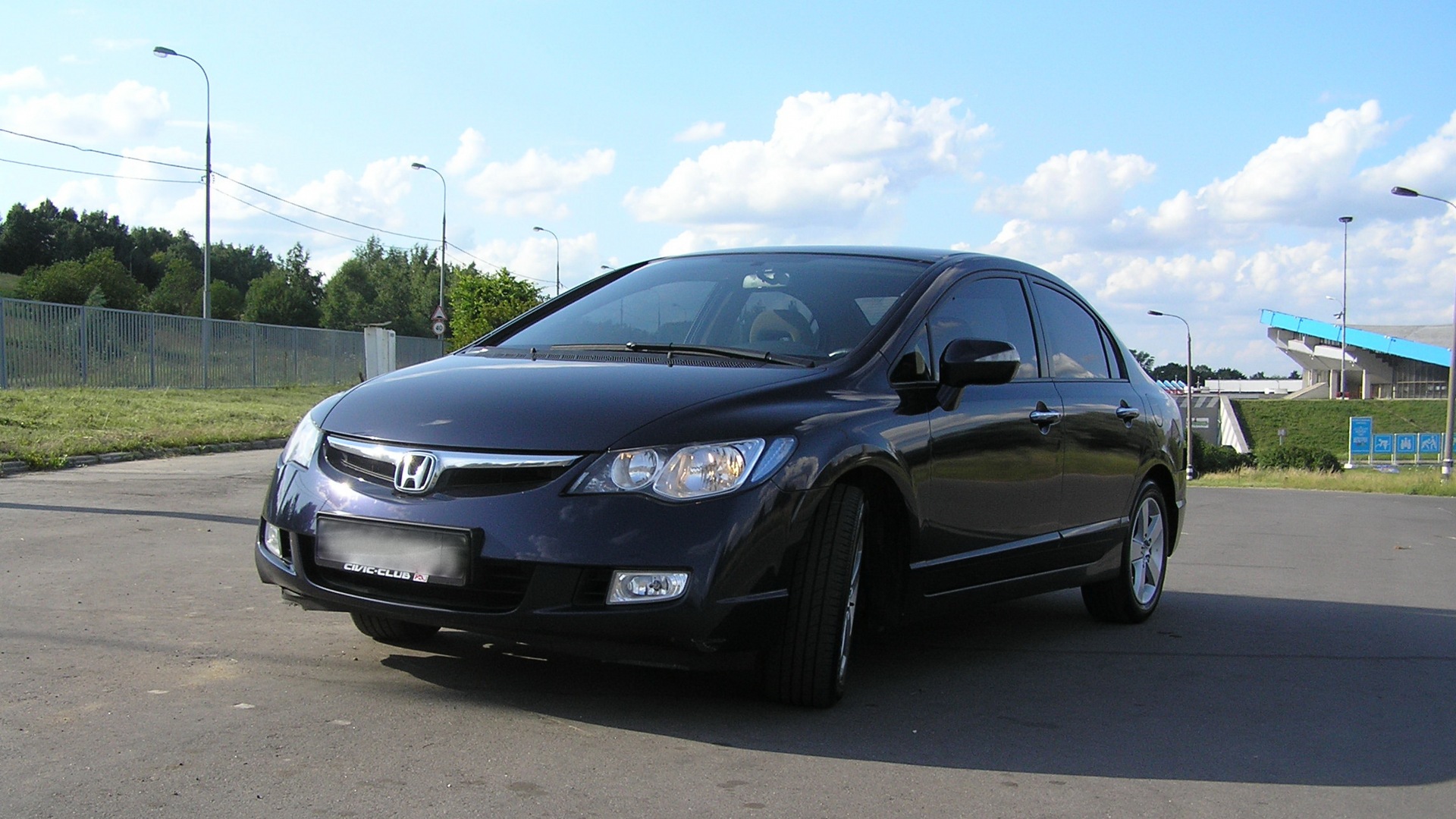 Honda Civic 4D (8G) 1.8 бензиновый 2007 | Темно-синий перламутр на DRIVE2