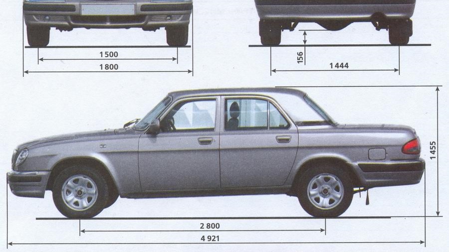 Сколько метров легковая машина. Габариты ГАЗ 31105 Волга. Колесная база Волга 3110. Габариты ГАЗ 3110 Волга. Габариты Волги 31105.