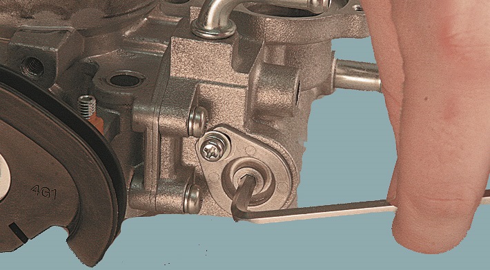 Регулировка биметалической пластины — Mitsubishi Space Star (1998)