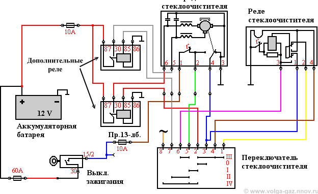 Камаз дворники схема подключения реле Всякие мелочи - ГАЗ 3110, 2,3 л, 2000 года тюнинг DRIVE2