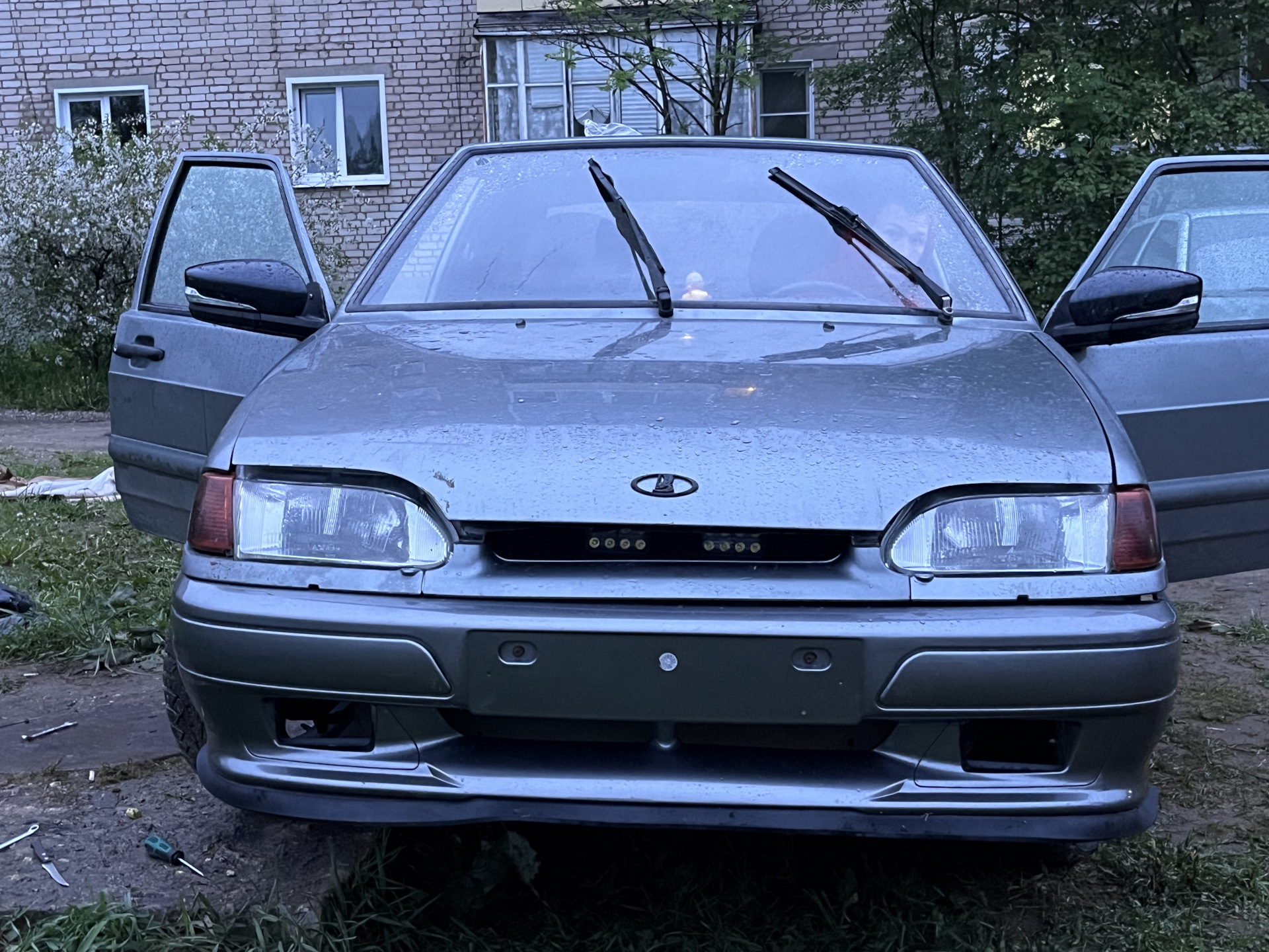 Установка нового «Спорт» или «Евро» бампера на ваз 2114 — Lada 2114, 1 ...