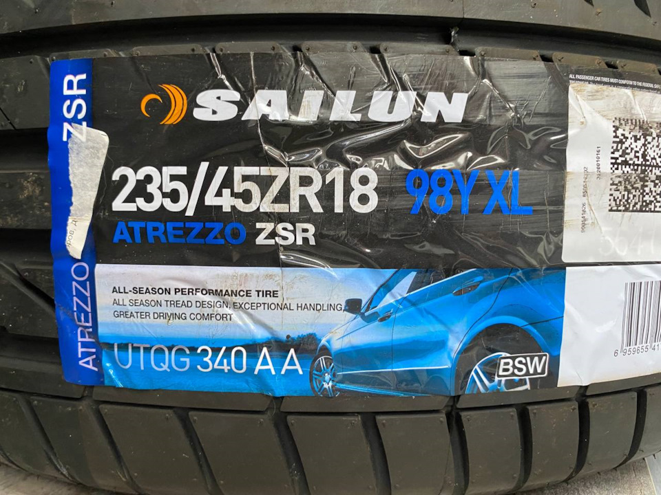№23. Летняя резина Sailun Atrezzo ZSR 225/45 R18 95Y XL и 235/45 R18 ...