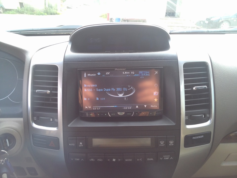 замена штатной магнитолы — Toyota Land Cruiser Prado 120-series, 4 л ...