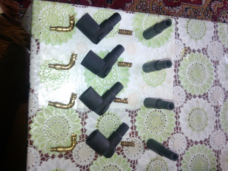 Самодельные высоковольтные провода с медной жилой. — Lada 2114, 1,6 л ...