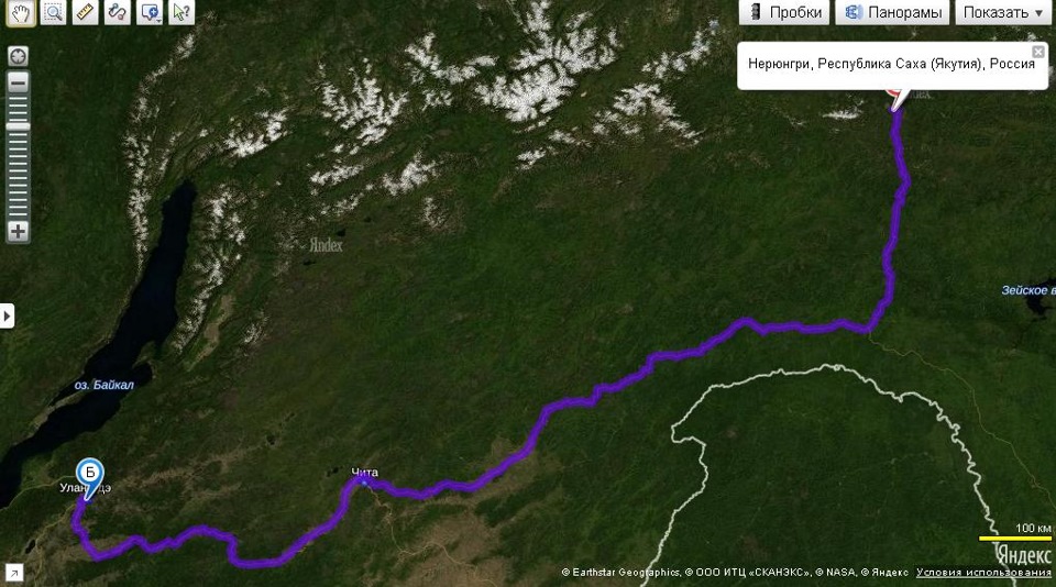 Трасса нерюнгри хабаровск карта