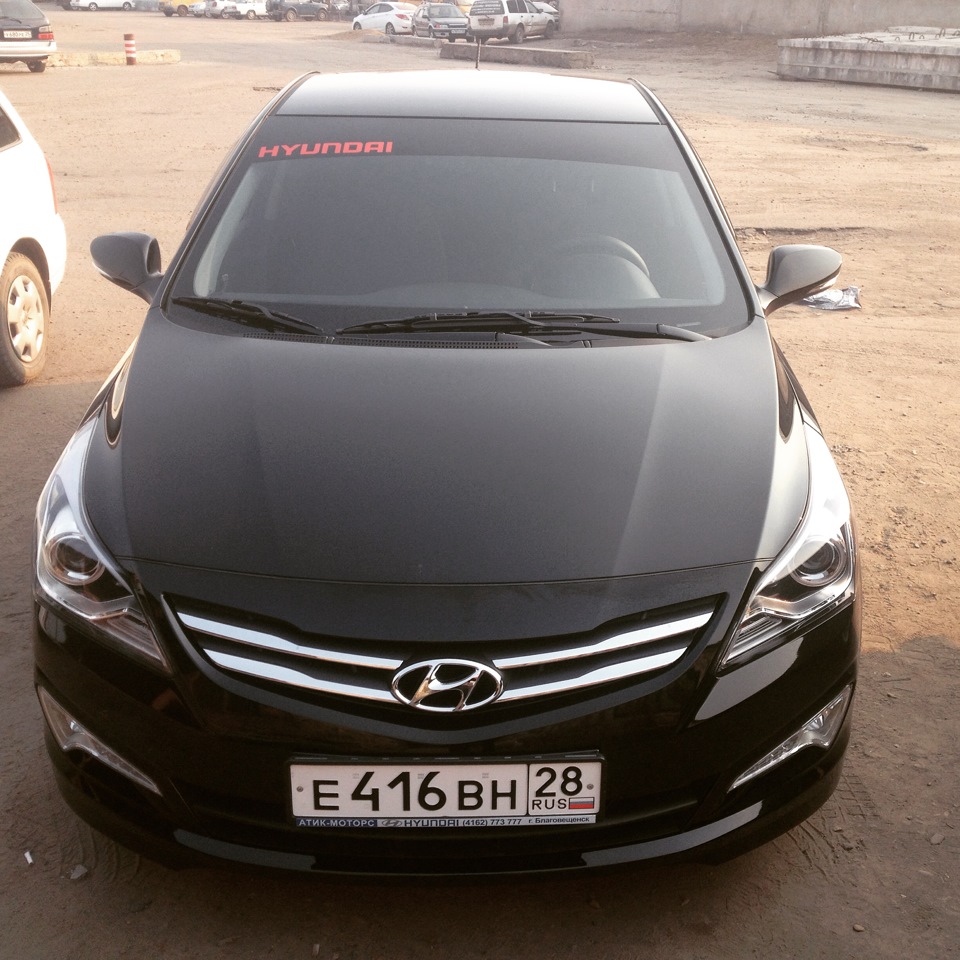 Наклеечка — Hyundai Solaris (1G), 1,6 л, 2015 года | другое | DRIVE2