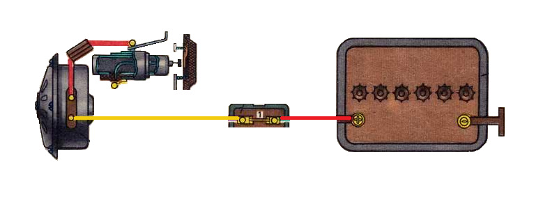 схема подключения стартера ваз