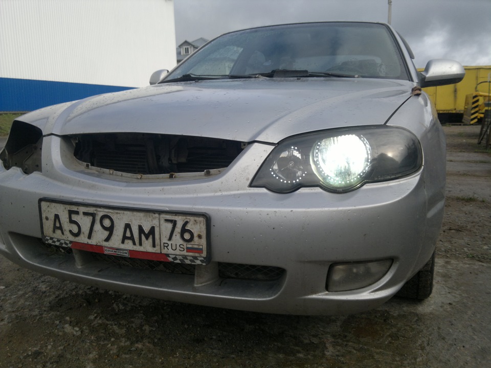 Фары с диодами — KIA Shuma II, 1,6 л, 2002 года | тюнинг | DRIVE2