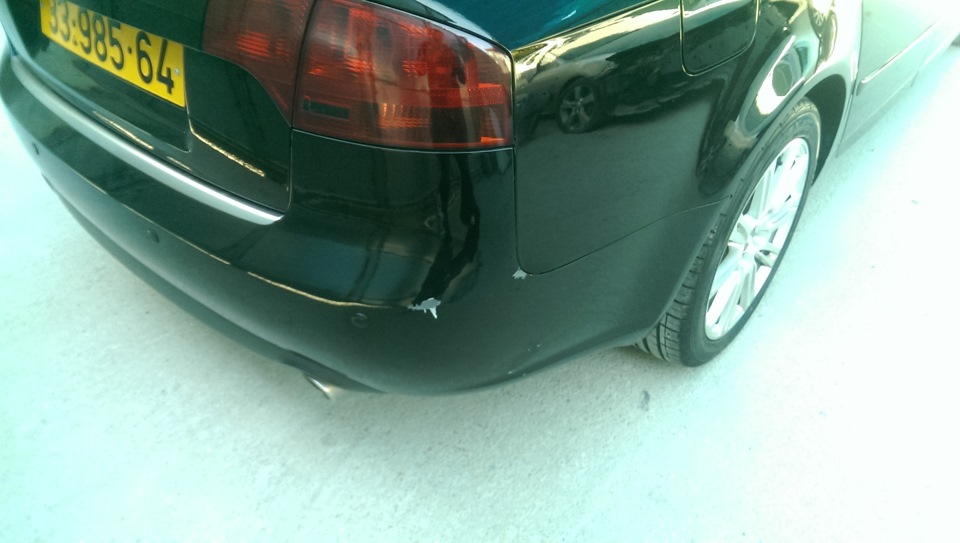 ремонт бампера и покраска диффузора — Audi A4 (B7), 1,8 л, 2008 года ...