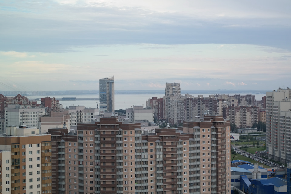 Вид из дома с 25-го этажа на залив — Mazda CX-5 (1G)