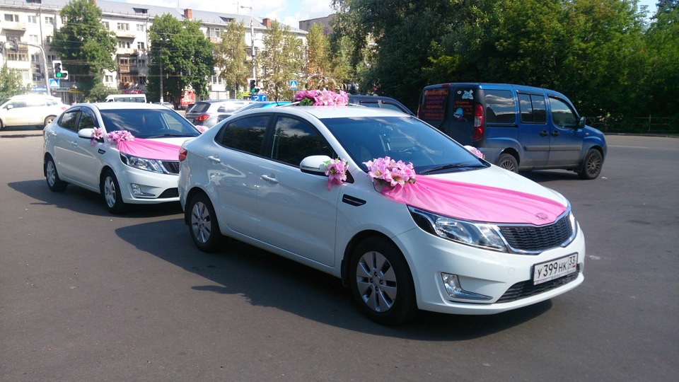 киа рио на свадьбе фото