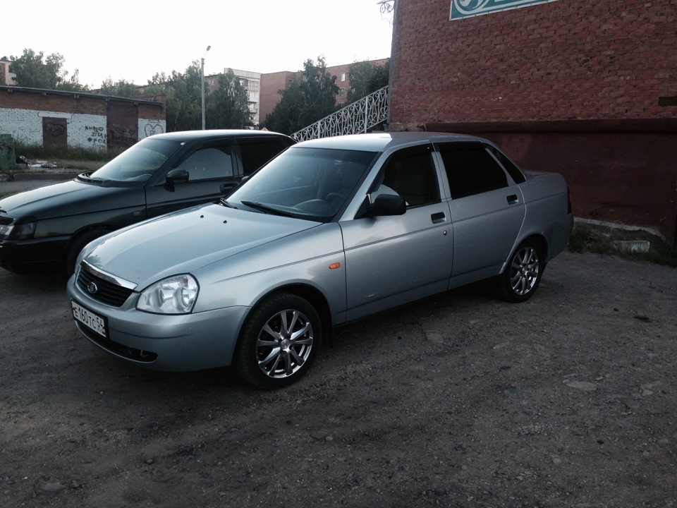15 тапочки лето — Lada Приора седан, 1,6 л, 2008 года | колёсные диски ...