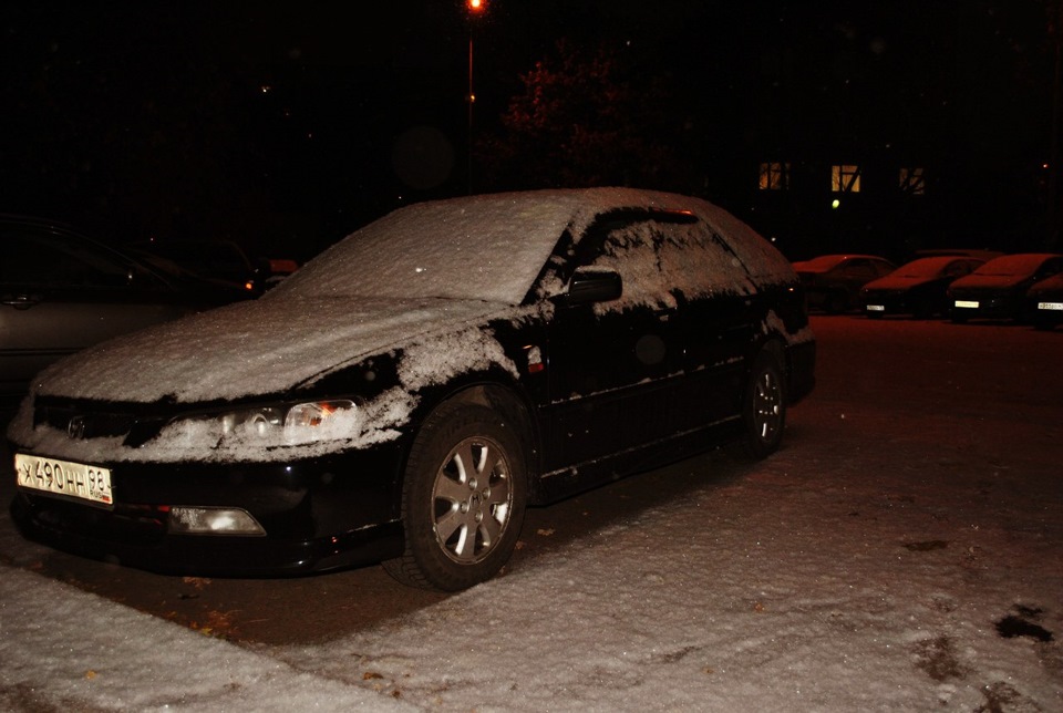Первого снега пост… — Honda Accord Wagon (6G), 2,3 л, 2001 года ...