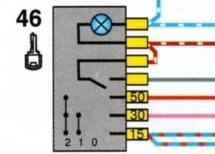 Замка зажигания ока схема
