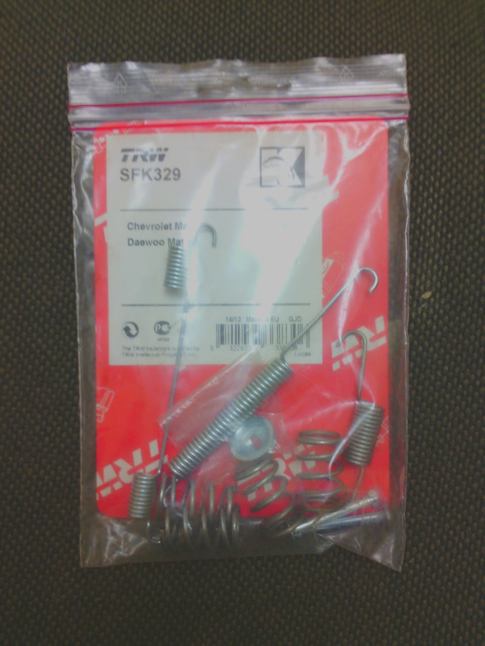 SFK329 Монтажный комплект тормозных колодок для CHEVROLET, DAEWOO TRW ...