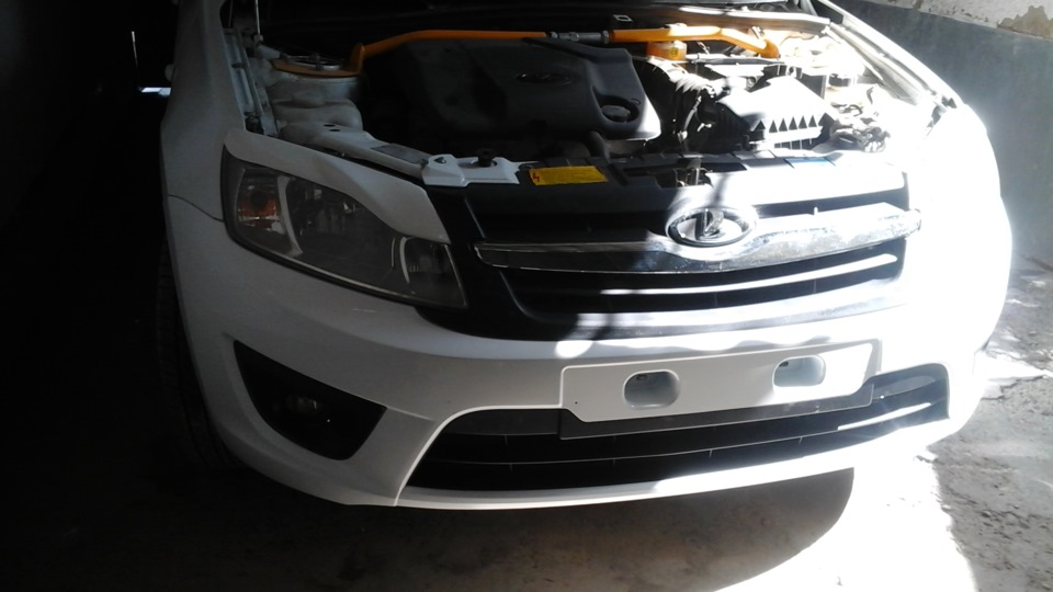 Бампер от лифтбека — Lada Гранта, 1,6 л, 2013 года | стайлинг | DRIVE2