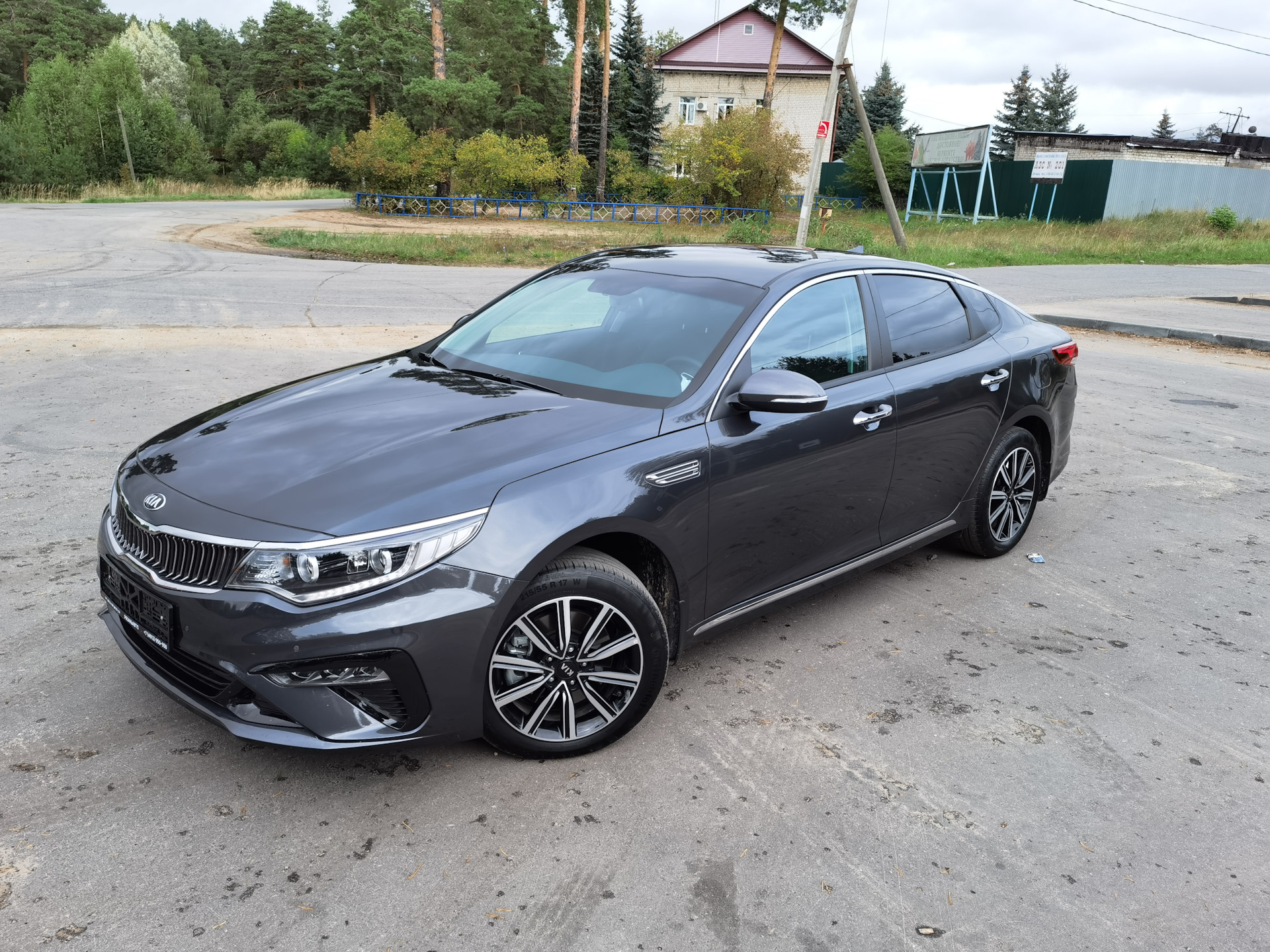 Kia Optima k5 черная антихром