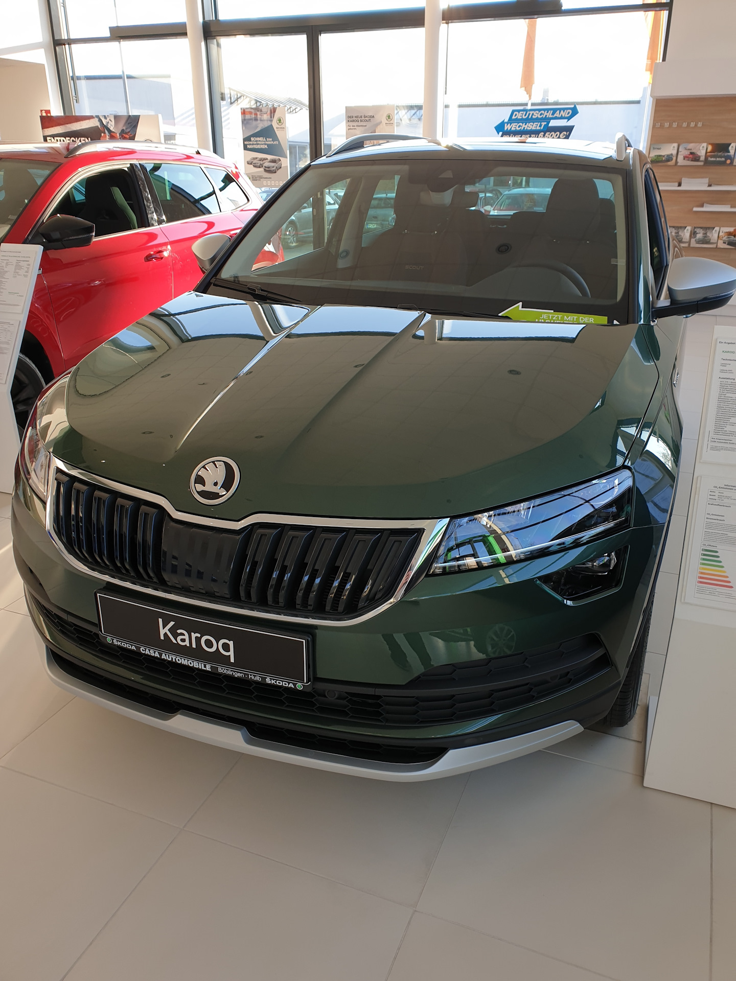 Skoda Rapid зеленая