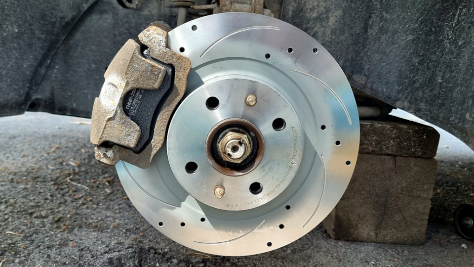 КАК СНЯТЬ ПРИКИПЕВШИЙ ТОРМОЗНОЙ ДИСК ИЛИ ТОРМОЗА LADA SPORT — Lada ...